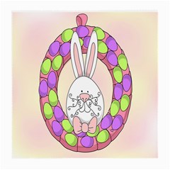 Make An Easter Egg Wreath Rabbit Face Cute Pink White Medium Glasses Cloth