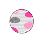 Polkadot Circle Round Line Red Pink Grey Diamond Hat Clip Ball Marker (10 pack)