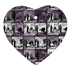Comic Book  Heart Ornament (two Sides) by Valentinaart