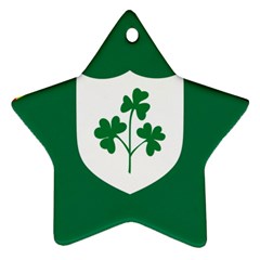 Ireland National Rugby Union Flag Star Ornament (two Sides)