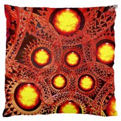 Mechanical Universe Large Flano Cushion Case (one Side) by linceazul