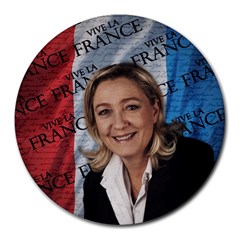 Marine Le Pen Round Mousepads by Valentinaart