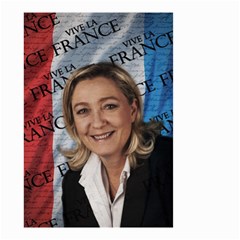 Marine Le Pen Small Garden Flag (two Sides) by Valentinaart