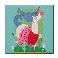 Unicorn Tile Coasters by Mjdaluz