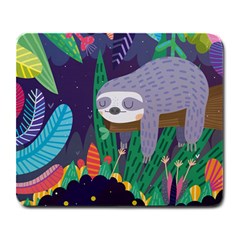 Sloth In Nature Large Mousepads by Mjdaluz
