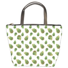 Leaves Motif Nature Pattern Bucket Bags by dflcprints
