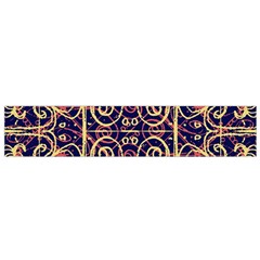 Tribal Ornate Pattern Flano Scarf (small)  by dflcprints