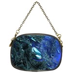 Shiny Blue Pebbles Chain Purses (Two Sides)  Front