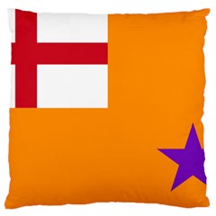 Flag Of The Orange Order Large Cushion Case (two Sides) by abbeyz71