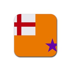 Flag Of The Orange Order Rubber Coaster (square)  by abbeyz71