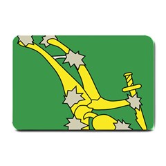 Starry Plough Flag  Small Doormat  by abbeyz71