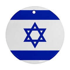 Flag Of Israel Ornament (round) by abbeyz71