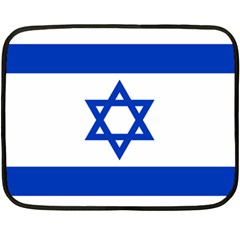 Flag Of Israel Double Sided Fleece Blanket (mini)  by abbeyz71