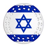 Flag of Israel Ornament (Round Filigree) Front
