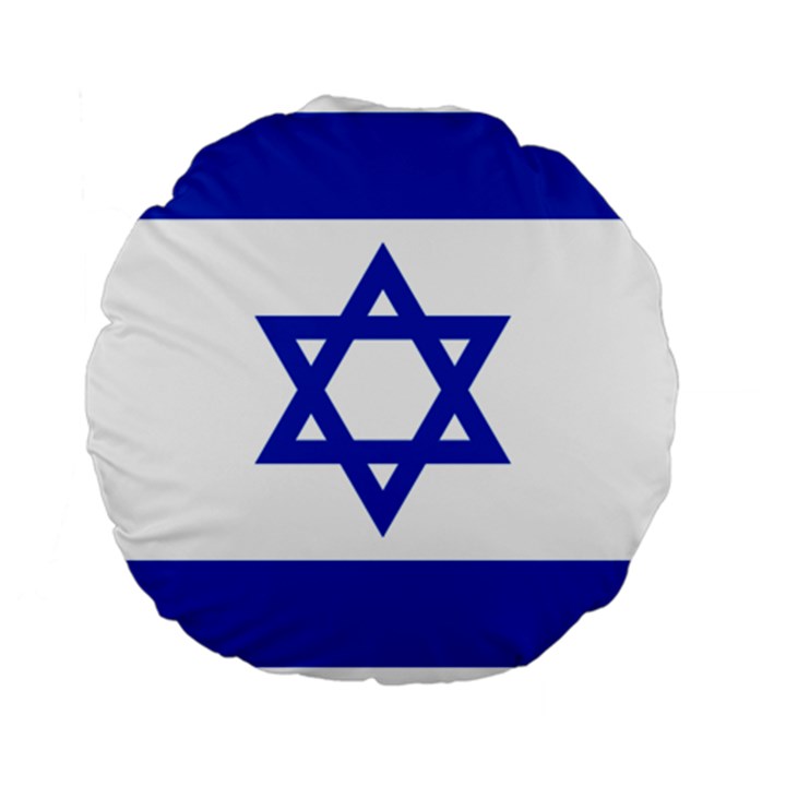 Flag of Israel Standard 15  Premium Round Cushions