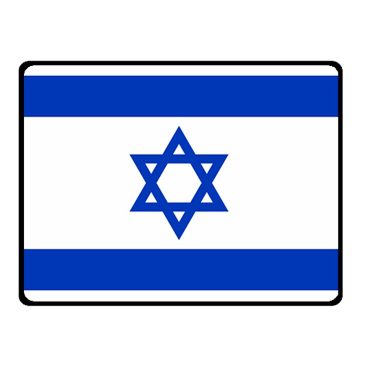 Flag of Israel Double Sided Fleece Blanket (Small) 