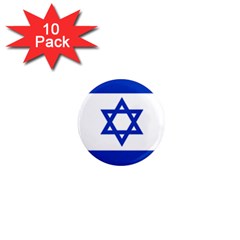 Flag Of Israel 1  Mini Magnet (10 Pack)  by abbeyz71