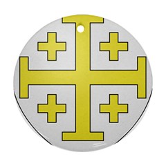 The Arms Of The Kingdom Of Jerusalem  Ornament (round) by abbeyz71