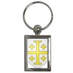 The Arms of the Kingdom of Jerusalem Key Chains (Rectangle) 