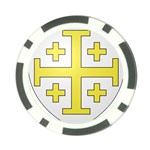 The Arms of the Kingdom of Jerusalem Poker Chip Card Guard (10 pack)
