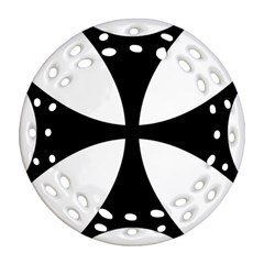 Bolnisi Cross Round Filigree Ornament (two Sides) by abbeyz71