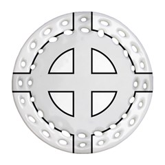 Celtic Cross  Ornament (round Filigree) by abbeyz71