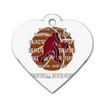 Basketball never stops Dog Tag Heart (Two Sides) Back