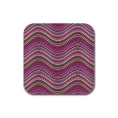Pattern Rubber Square Coaster (4 Pack)  by Valentinaart