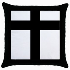 Latin Cross  Throw Pillow Case (black) by abbeyz71