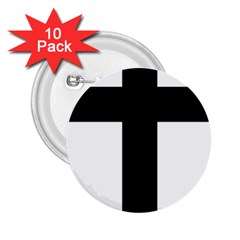 Latin Cross  2 25  Buttons (10 Pack)  by abbeyz71