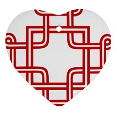 Macedionian Cross Heart Ornament (two Sides) by abbeyz71