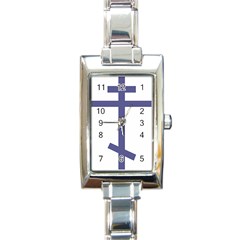 Orthodox Cross  Rectangle Italian Charm Watch by abbeyz71