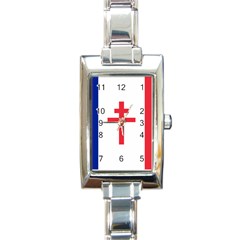 Flag Of Free France (1940-1944) Rectangle Italian Charm Watch by abbeyz71