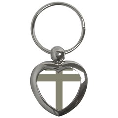 Cross Of Loraine Key Chains (heart)  by abbeyz71