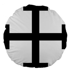Cross Potent  Large 18  Premium Round Cushions by abbeyz71