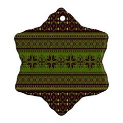 Pattern Snowflake Ornament (two Sides) by Valentinaart