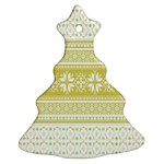Pattern Christmas Tree Ornament (Two Sides) Back