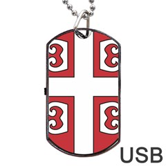 Serbian Cross Shield Dog Tag Usb Flash (two Sides) by abbeyz71