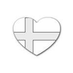 Cross of Philip the Apostle Heart Coaster (4 pack) 