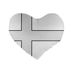 Cross of Philip the Apostle Standard 16  Premium Flano Heart Shape Cushions