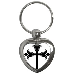 Caucasian Albanian Cross Key Chains (heart)  by abbeyz71