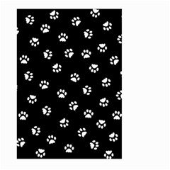 Footprints Cat White Black Large Garden Flag (two Sides) by EDDArt