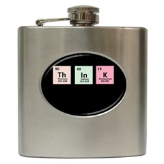 Think - Chemistry Hip Flask (6 Oz) by Valentinaart