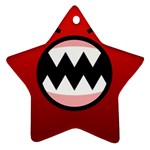 Funny Angry Star Ornament (Two Sides)