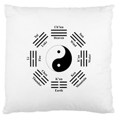 I Ching  Large Cushion Case (two Sides) by Valentinaart