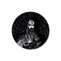Attila The Hun Rubber Round Coaster (4 Pack)  by Valentinaart
