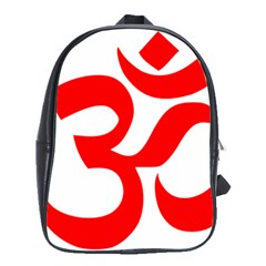 Hindu Om Symbol School Bags(large)  by abbeyz71