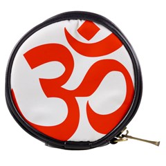Hindu Om Symbol (orange) Mini Makeup Bags by abbeyz71