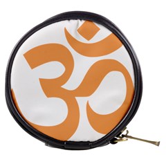 Hindu Om Symbol (sandy Brown) Mini Makeup Bags by abbeyz71