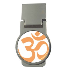 Hindu Om Symbol (sandy Brown) Money Clips (round)  by abbeyz71